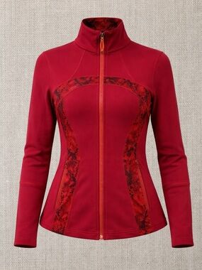 Lululemon Define Jacket - Cranberry/Ziggy Snake Red Tide